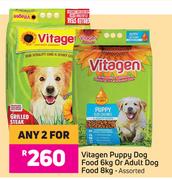 Vitagen Puppy Dog Food 6kg Or Adult Dog Food 8kg-For 2