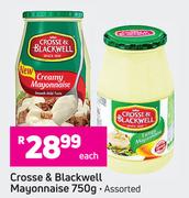 Crosse & Blackwell Mayonnaise-750g Each