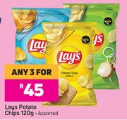 Lays Potato Chips-For 3 x 120g