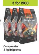 Campmaster 4kg Briquettes-For 3 x 4kg