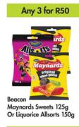 Beacon Mayonards Sweets 125g Or Liquorice Allsorts 150g-For Any 3