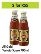 All Gold Tomato Sauce-For 2 x 700ml