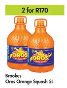 Brookes Oros Orange Squash-For 2 x 5L