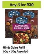 Hinds Spice Refill Assorted-For 3 x 65g-80g 