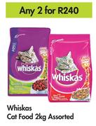 Whiskas Cat Food Assorted-For Any 2 x 2Kg