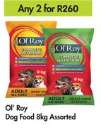 Ol'Roy Dog Food Assorted-For Any 2 x 8Kg