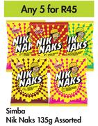 Simba Nik Naks Assorted-For Any 5 x 135g
