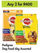 Pedigree Dog Food Assorted-For Any 2 x 6Kg