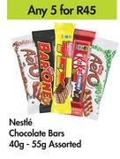 Nestle Chocolate Bars Assorted-For Any 5 x 40g-55g