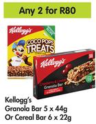Kellogg's Granola Bar 5 x 44g Or Cereal Bar 6 x 22g-For Any 2