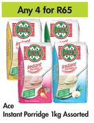 Ace Instant Porridge Assorted-For Any 4 x 1Kg