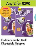 Cuddlers Jumbo Pack Disposable Nappies-For Any 2