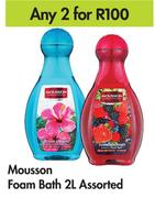 Mousson Foam Bath Assorted-For Any 2 x 2L