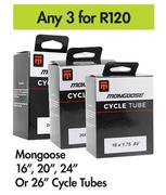 Mongooose 16", 20", 24" Or 26" Cycle Tubes-For Any 3