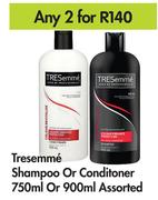 Tresemme Shampoo Or Conditioner 750ml Or 900ml Assorted-For Any 2 