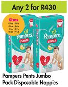 Pampers Pants Jumbo Pack Disposable Nappies-For Any 2