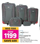 Mainstays 5 Pe Luggage Set BL0030Y