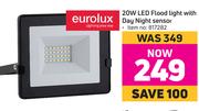 Eurolux 20W LED Flood Light With Day Night Sensor