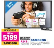 Samsung 40" (101cm) Smart LED TV 40N5300