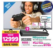 Hisnese 65" UHD Smart TV 65A7100