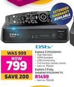 DSTV Explora 3 Fully Installed PS5200IMC FI