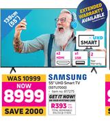 Samsung 55" (139cm) UHD Smart TV 55TU7000