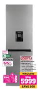 Defy 348L Bottom Freezer Fridge DAC645