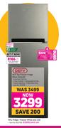 Defy 157L Fridge/Freezer White DAD 238