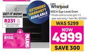 Whirlpool 60cm Eye Level Oven