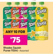 Rhodes Squish Puree Assorted-For Any 10 x 110ml