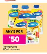 Purity Puree Assorted-For Any 5 x 110ml
