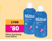 Milton Sterilising Fluid-For 2 x 500ml