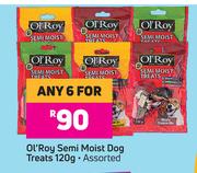 Ol'Roy Semi Moist Dog Treats Assorted-For Any 6 x 120g