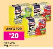 Moirs Jelly Assorted-For Any 3 x 80g