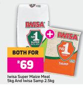 Iwisa Super Maize Meal 5Kg & Iwisa Samp 2.5Kg-For Both