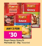Royco Sauce, Gravy Or Marinade Assorted-For Any 3 x 32/39g