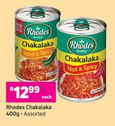 Rhodes Chakalaka Assorted-400g Each