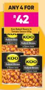 Koo Baked Beans In Tomato Sauce-For Any 4 x 410g