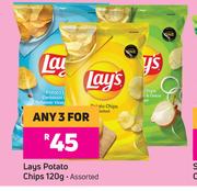 Lays Potato Chips Assorted-For Any 3 x 120g