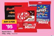 Nestle Mini's Assorted-For Any 3 x 130g/210g