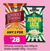 Willards Jumping Jack 100g Or Diddle Daddle 150g Assorted-For Any 2