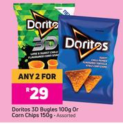 Doritos 3D Bugles 100g Or Corn Chips 150g Assorted-For Any 2