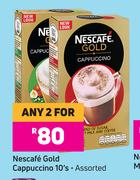 Nescafe Gold Cappuccino Assorted-For Any 2 x 10's