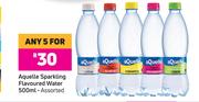 Aquelle Sparkling Flavoured Water Assorted-For Any 5 x 500ml
