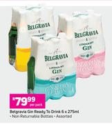 Belgravia Gin Ready To Drink-6 x 275ml Per Pack