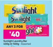 Sunlight Laundry Bar Assorted-For Any 3 x 400g Or 500g