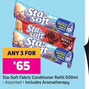 Sta Soft Fabric Conditioner Refill Assorted-For Any 3 x 500ml