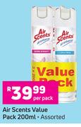 Air Scents Value Pack Assorted-200ml Per Pack