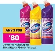 Domestos Multipurpose Thick Bleach Assorted-For Any 3 x 750ml