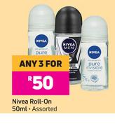 Nivea Roll On Assorted-For Any 3 x 50ml